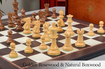 The Ultimate Grandmaster Series Wood Chess Set, Box, & Board Combination