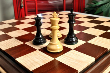 Signature Contemporary II Chess Board - Peruvian Nogal / Curly Maple - 2.5