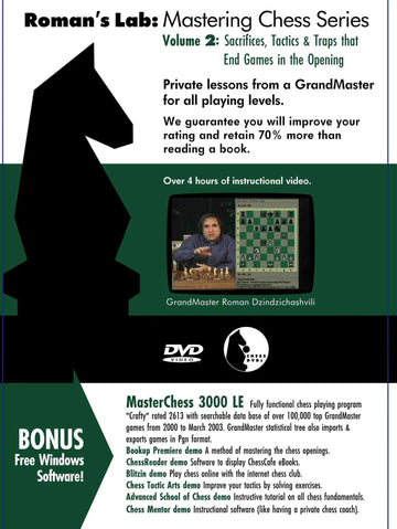 E-DVD ROMAN'S LAB - VOLUME 2 - Sacrifices, Tactics & Traps that End Games in the Opening