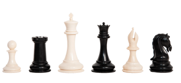 The Mammoth Ivory and Genuine Ebony Collector Series Luxury Chess Pieces - 4.4" King
