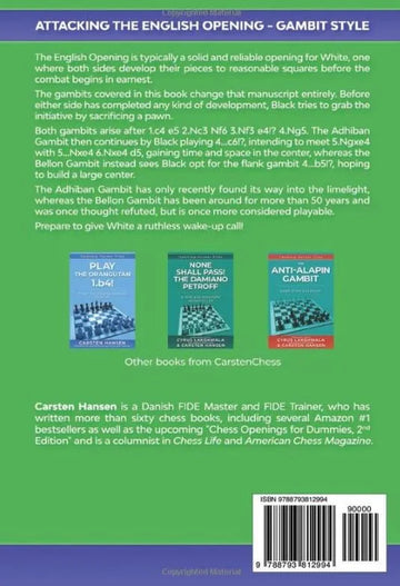 PRE-ORDER - The Adhiban & Bellon Gambits - Attacking the English Opening