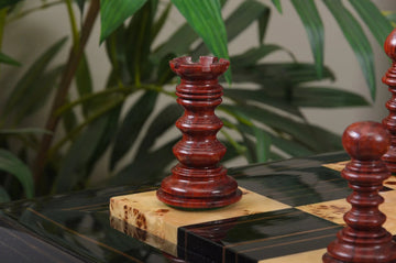 The Savano Series Artisan Wood Chess Pieces - 4.4