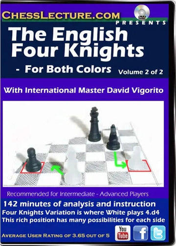 The English Four Knights (2 DVDS) - Chess Lecture - Volume 73