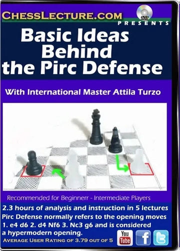 E-DVD Basic Ideas Behind the Pirc Defense - Chess Lecture - Volume 97