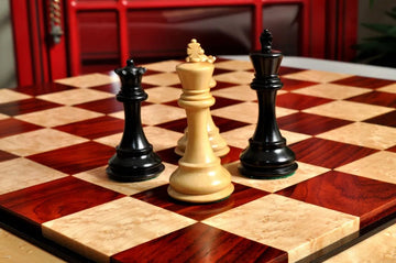 PRE-ORDER - Signature Contemporary III Luxury Chess board - COCOBOLO / BIRD'S EYE MAPLE - 2.5