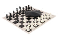 Basic Chess Set Combination - Triple Weighted Regulation Pieces | Vinyl Chess Board | Basic Bag