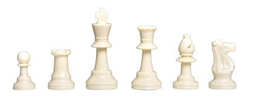 4 Player Chess Set Combination - Triple Weighted Regulation Colored Chess Pieces & 4 Player Vinyl Chess Board