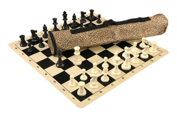 Quiver Chess Set Combination and Triple Weighted Regulation Pieces | Silicone Chess Board | Quiver Bag