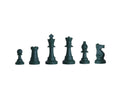 Regulation Silicone Tournament Chess Pieces - 3.5