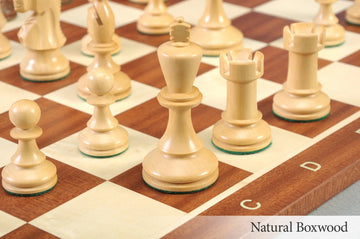 The B.H. Wood Tournament Series Wood Chess Set, Box, & Board Combination