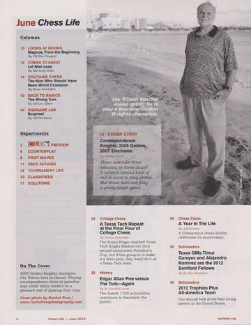 CLEARANCE - Chess Life Magazine - June 2012 Issue