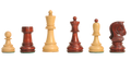The Fischer Dubrovnik II Series Chess Pieces - 3.625" King