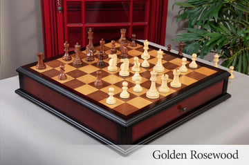 The Reykjavik II Series Tournament Chess Set and Tiroir Combination