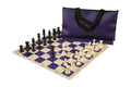 Superior Chess Set Combination with Silicone Chess Board - Triple Weighted Regulation Pieces | Silicone Chess Board | Superior Bag