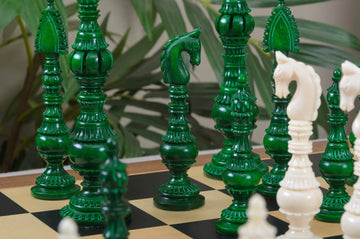 The Vizagapatam Luxury Bone Chess Pieces - 6.1