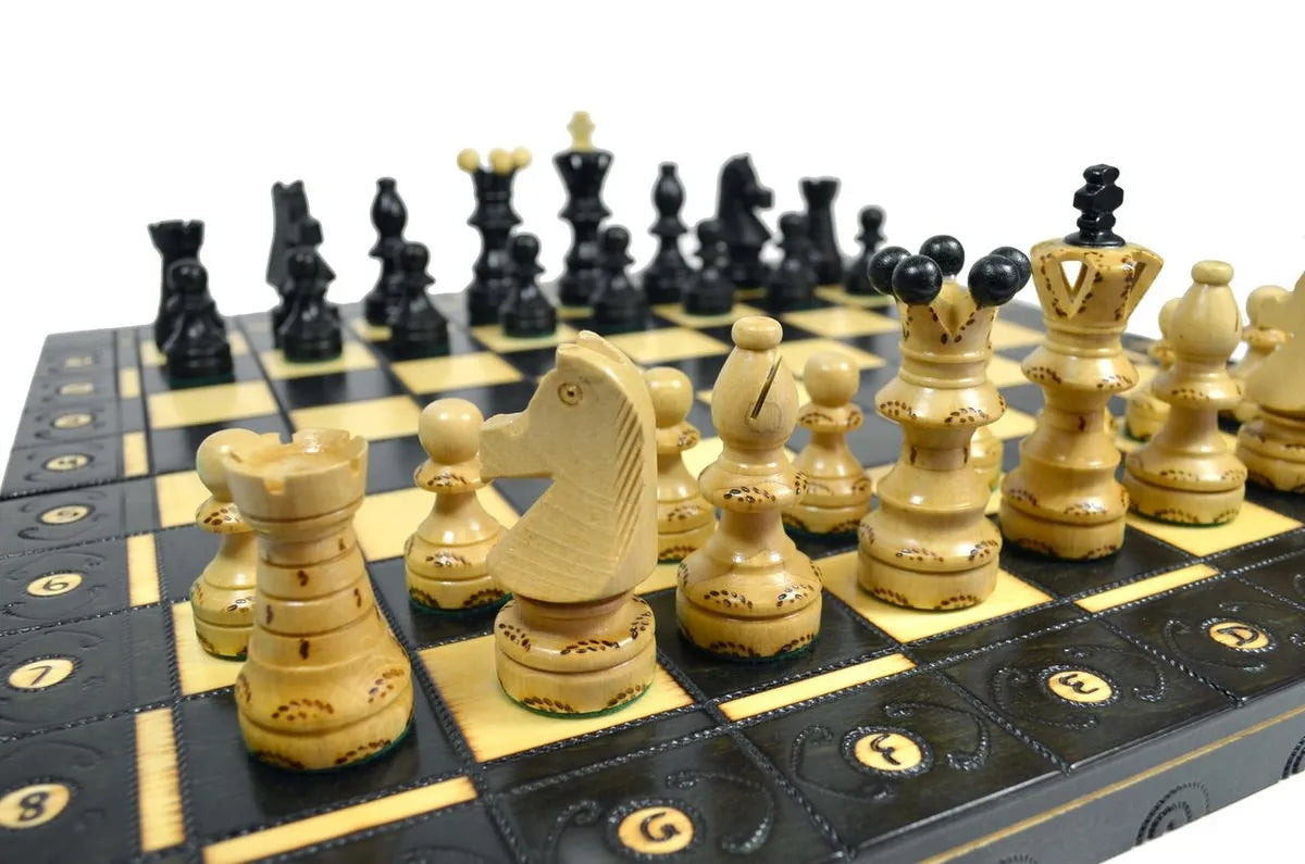 The Wholesale Chess Lublin European Chess Set - Black – House of Staunton