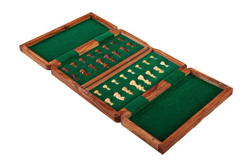 WOODEN MAGNETIC Top-Up Travel Chess Set - 10