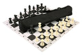 Quiver Chess Set Combination and Triple Weighted Regulation Pieces | Thin Mousepad Chess Board | Quiver Bag