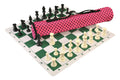 Quiver Chess Set Combination and Triple Weighted Regulation Pieces | Thin Mousepad Chess Board | Quiver Bag
