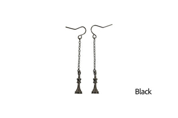 Caissa Collection Chess Pendant Earrings – KING