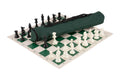 Quiver Chess Set Combination - Single Weighted Regulation Pieces | Vinyl Chess Board | Quiver Bag
