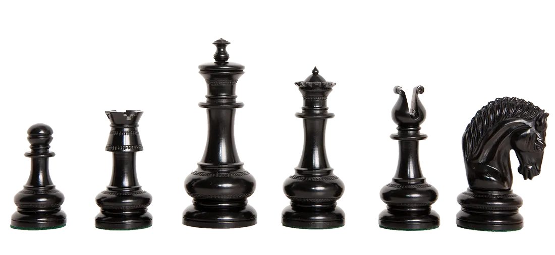 The Legion Series Luxury Chess Pieces – 4.4” King - Genuine Ebony ...
