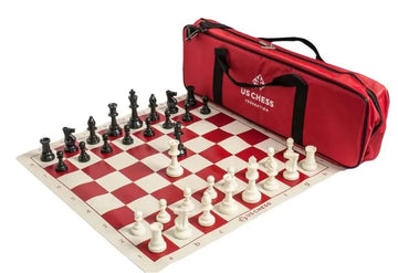 Supreme Single Weighted Chess Set Combo - Red