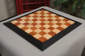 Amboyna Burl, Genuine Ebony & Bird's Eye Maple Custom Contemporary II Chess Board