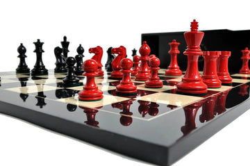 The Grandmaster Regal Series Chess Set, Box, & Board Combination