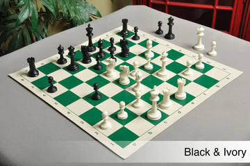 The Competition Series Plastic Chess Pieces - 3.75