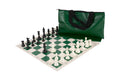 Superior Chess Set Combination - Triple Weighted Regulation Pieces | Vinyl Chess Board | Superior Bag