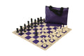 Standard Chess Set Combination with Silicone Chess Board - Triple Weighted Regulation Pieces | Silicone Chess Board | Standard Bag