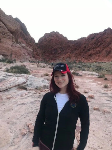 US Chess Women Baseball Hat - Black & Red