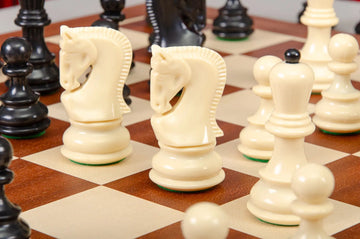 The Zagreb Series Plastic Chess Pieces - 3.75