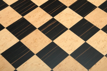 Macassar Ebony & Bird's Eye Maple Custom Contemporary II Chess Board