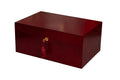 Large Coffer Chess Box - Red Burl
