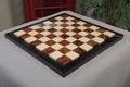EBONY FRAME - Walnut Burl & Maple Superior Contemporary Chess Board - Gloss Finish
