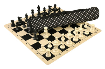 Quiver Chess Set Combination and Single Weighted Regulation Pieces | Silicone Chess Board | Quiver Bag