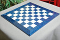 Blue Erable and Bird's Eye Maple Standard Traditional Chess Board - Gloss Finish