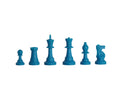Regulation Silicone Tournament Chess Pieces - 3.5