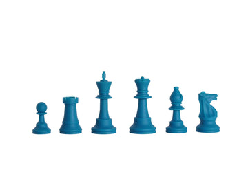 Regulation Silicone Tournament Chess Pieces - 3.5