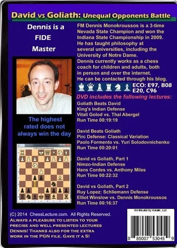 E-DVD David VS Goliath: Unequal Opponents Battle - Chess Lecture - Volume 119
