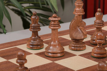 The Horn McCrillis Series Wood Chess Pieces - 3.6
