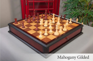 The Reykjavik II Series Tournament Chess Set and Tiroir Combination