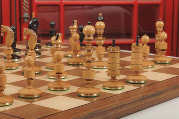 The Camaratta Collection - The Biedermeier Pre-Staunton Vintage Series Luxury Chess Pieces - 4.4