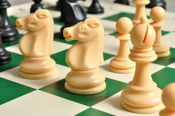 The Reykjavik Series Plastic Chess Pieces - 3.75