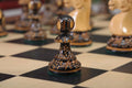 The Burnt Reykjavik II Series Chess Set, Box, & Board Combination