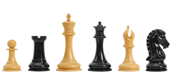 The Forever Collection - The St. Louis Chess Club Commemorative Series Chess Pieces - 4.4" King - Genuine Ebony