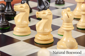 CLEARANCE - The Fischer Spassky 1972 Series Commemorative Chess Pieces - 3.75