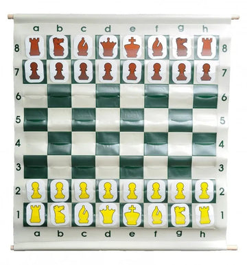 28" Pouch-Style Chess Demonstration (Teaching) Board Set with Deluxe Carrying Bag